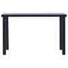 vidaXL Jídelní stůl černý a betonově šedý 120 x 60 x 75 cm MDF