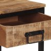 vidaXL Konzolový stolek 100x35x70 cm masivní hrubé mangovníkové dřevo
