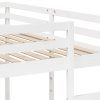 vidaXL Rám trojité patrové postele bílý 200x200/80x200 cm borovice