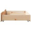 vidaXL Zásuvky pod postel s kolečky 2 ks 85x55x17 cm masivní borovice