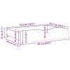 vidaXL Zásuvky pod postel 2 ks voskově hnědé 85x55x17cm masiv borovice