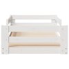 vidaXL Rám postele bez matrace bílý 80x160 cm borovicový masiv