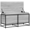 vidaXL Úložný box s víkem šedý sonoma 100x40x51,5 cm kompozitní dřevo
