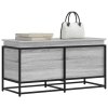 vidaXL Úložný box s víkem šedý sonoma 100x40x51,5 cm kompozitní dřevo