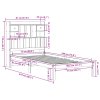 vidaXL Postel s knihovnou bez matrace 75 x 190 cm masivní borovice