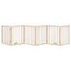 vidaXL Psí branka s dvířky, skládací, 6 panelů, 300 cm, topolové dřevo
