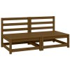 vidaXL Zahradní středové pohovky 2 ks medově hnědé masivní borovice