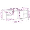 vidaXL TV skříňka old wood 130 x 35 x 50 cm kompozitní dřevo