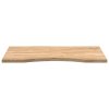 vidaXL Stolní deska neošetřené 80x60x2,5 cm dub obdélníkový
