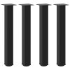 vidaXL Nohy konzolového stolku 4 ks černé 72-74 cm ocelové