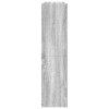 vidaXL Botník šedý sonoma 80x25x100 cm kompozitní dřevo
