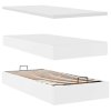 vidaXL Osmanský postel s matrací bílý 100x200cm cm umělá kůže