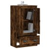 vidaXL Skříň highboard kouřový dub 60 x 35,5 x 103,5 kompozitní dřevo