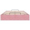 vidaXL Osmanský rám postele bez matrace růžová 120x190 cm samet