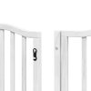 vidaXL Zábrana pro psy s dvířky skládací 15 panelů bílá 750 cm topol