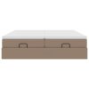 vidaXL Osmanský rám postele s matrací cappuccino 180x200cm umělá kůže