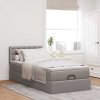 vidaXL Osmanský rám postele s matrací taupe 90x190cm textil