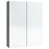 vidaXL Koupelnová skříňka se zrcadlem 60 x 15 x 75 cm MDF antracitová