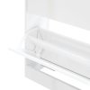 vidaXL Botník bílý s vysokým leskem 63x24x81 cm kompozitní dřevo