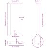 vidaXL Nohy barového stolu ve tvaru U, 2 ks, bílé, 50 x (110-111) cm, ocel