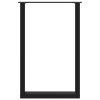 vidaXL Nohy barového stolu ve tvaru U, 2 ks, černé, 60 x (90-91) cm, ocel
