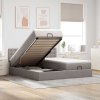 vidaXL Osmanský rám postele s matracíes taupe 200x200cm textil