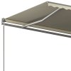 vidaXL Volně stojící automatická markýza 450 x 350 cm krémová