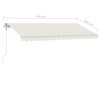 vidaXL Volně stojící automatická markýza 450 x 350 cm krémová
