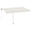 vidaXL Volně stojící automatická markýza 450 x 350 cm krémová