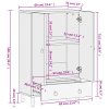 vidaXL Skříň highboard 60 x 33 x 100 cm masivní mangovníkové dřevo