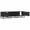 vidaXL TV skříňka černá 160 x 35 x 41 cm kompozitní dřevo a kov