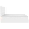 vidaXL Osmanský postel s matracemi&LED čistě bílý 180x200cm umělá kůže