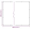 vidaXL Průhledná plachta s očky 3x4 m PVC
