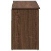 vidaXL Lavice s botníkem hnědý dub 102x30,5x45 cm kompozitní dřevo