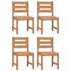 VidaXL Zahradní židle 4 ks masivní teakové dřevo