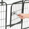 vidaXL Ohrádka pro psy 12 panelů ocelová 80 x 60 cm černá