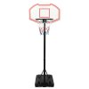vidaXL Basketbalový koš bílý 237–307 cm polyethylen
