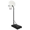 vidaXL Basketbalový koš bílý 237–307 cm polyethylen
