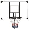 vidaXL Basketbalový koš s průhlednou deskou 256–361 cm polykarbonát