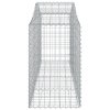 vidaXL Klenuté gabionové koše 25ks 200x50x80/100 cm pozinkované železo