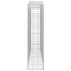 vidaXL Klenuté gabionové koše 2 ks 400x50x200/220cm pozinkované železo