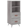 vidaXL Skříň highboard šedá sonoma 34,5 x 34 x 180 cm kompozitní dřevo