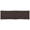 vidaXL Stolní deska tmavě hnědá 180x50x(2-6)cm ošetřený dub živá hrana