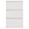 vidaXL Noční stolky 2 ks bílé 40 x 29,5 x 64 cm masivní borové dřevo