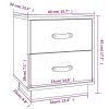 vidaXL Noční stolky 2 ks bílé 40 x 34 x 45 cm masivní borové dřevo