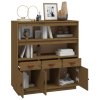 vidaXL Skříň highboard medově hnědá 100x40x108,5 cm masivní borovice
