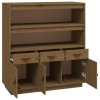 vidaXL Skříň highboard medově hnědá 100x40x108,5 cm masivní borovice