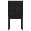 vidaXL Skříň highboard černá 60x40x120 cm masivní borové dřevo