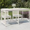 vidaXL Zahradní stůl bílý 203,5 x 90 x 110 cm masivní borové dřevo