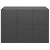 vidaXL Zahradní úložný box PE ratan 145 x 100 x 103 cm černý